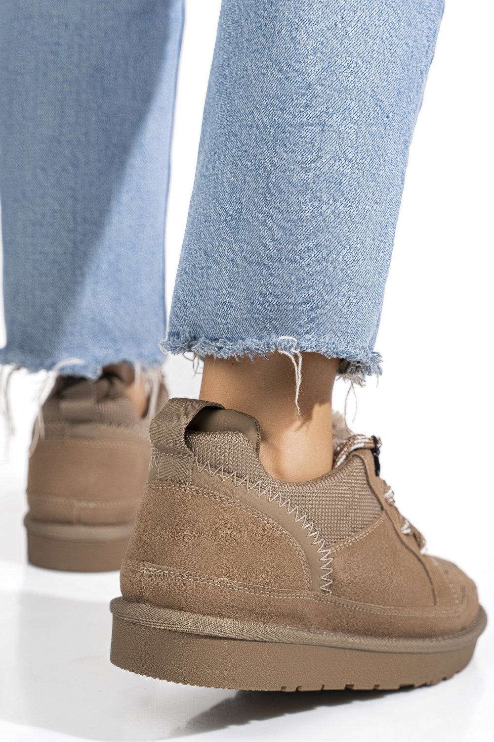 PANTOFI SPORT TAUPE PIELE NATURALA INTOARSA 1S77204