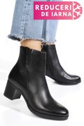BOTINE NEGRE PIELE NATURALA WS77H70H10
