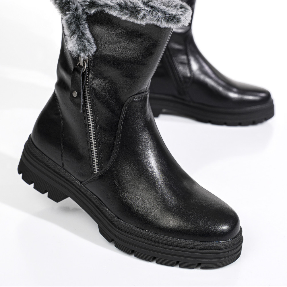 GHETE NEGRE PIELE NATURALA ASPM2793