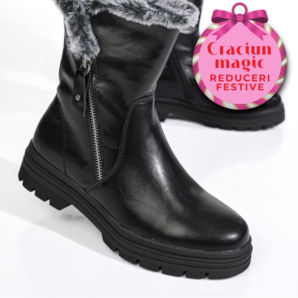 GHETE NEGRE PIELE NATURALA ASPM2793