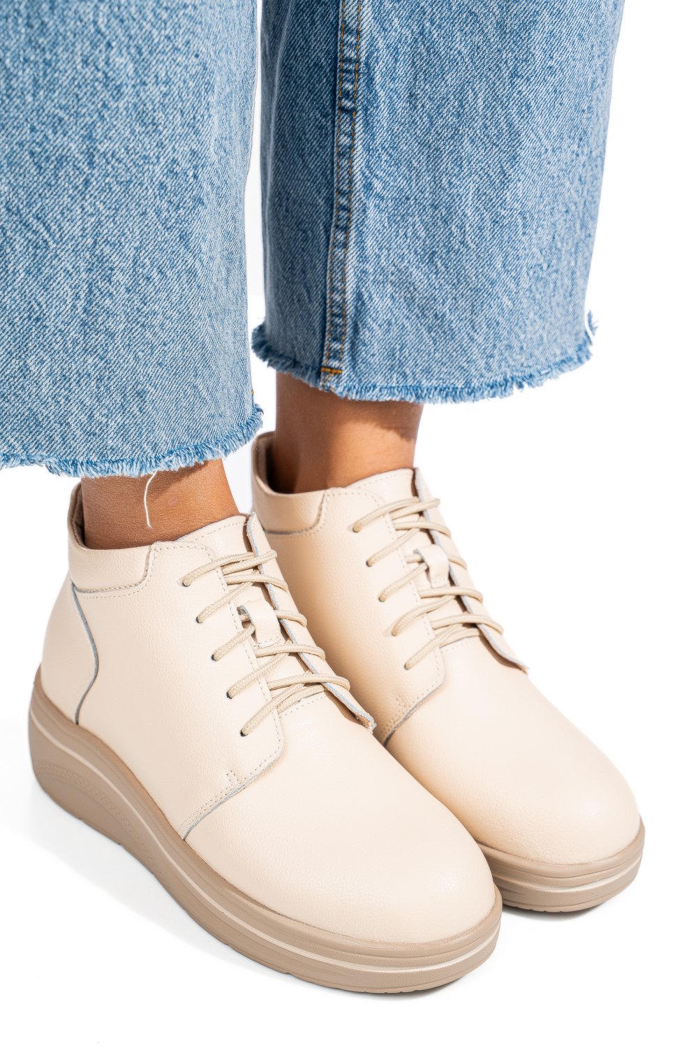 GHETE BEJ PIELE NATURALA 0SP588