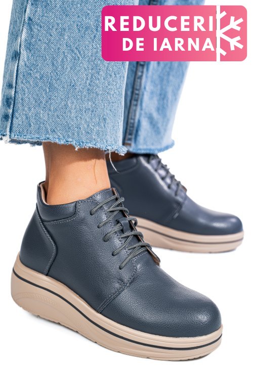 Ghete gri piele naturala 0sp588