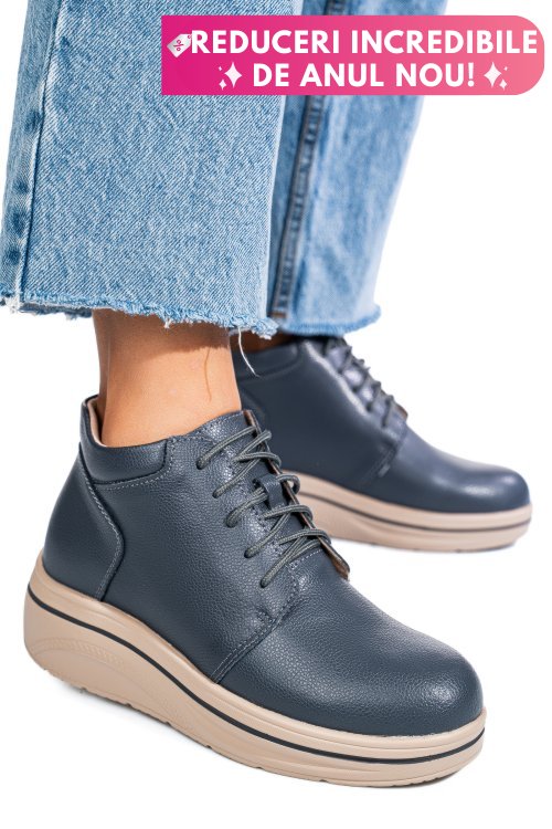 Ghete gri piele naturala 0sp588