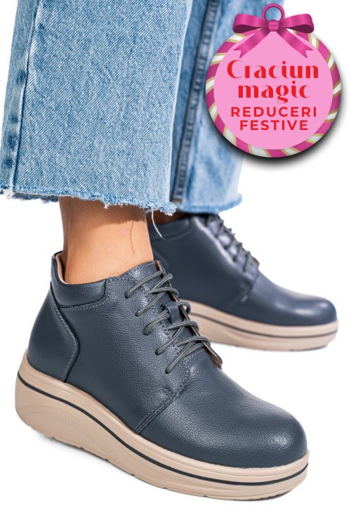 Ghete gri piele naturala 0sp588