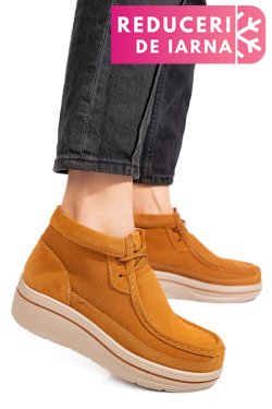 GHETE CAMEL PIELE NATURALA INTOARSA 0SP585