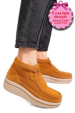 GHETE CAMEL PIELE NATURALA INTOARSA 0SP585