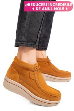 GHETE CAMEL PIELE NATURALA INTOARSA 0SP585