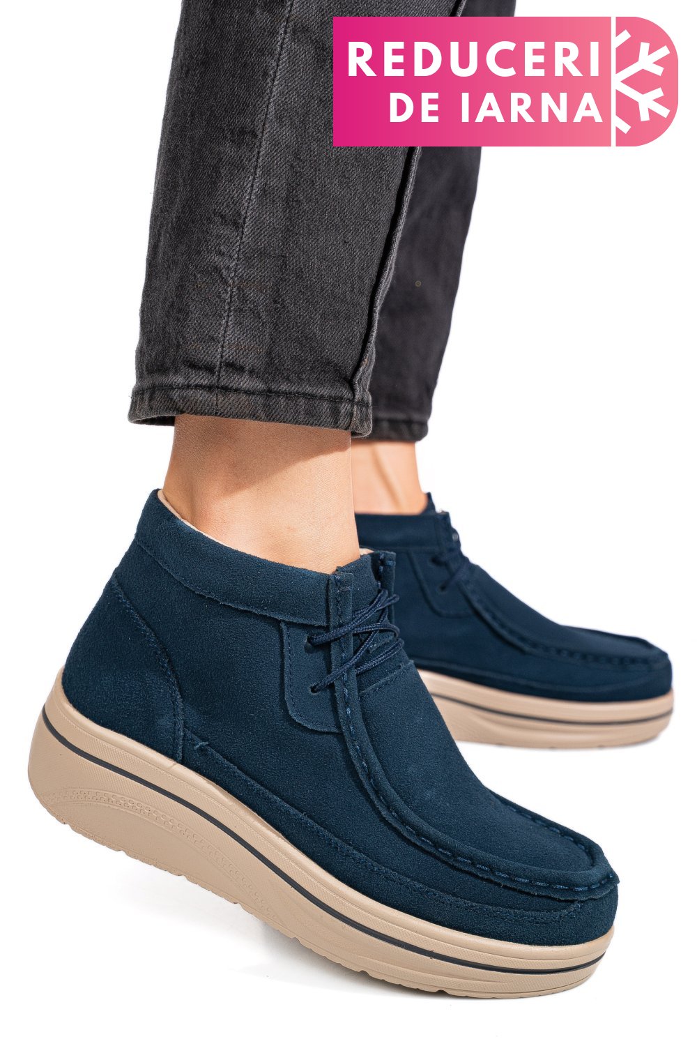 GHETE BLEUMARIN PIELE NATURALA INTOARSA 0SP585