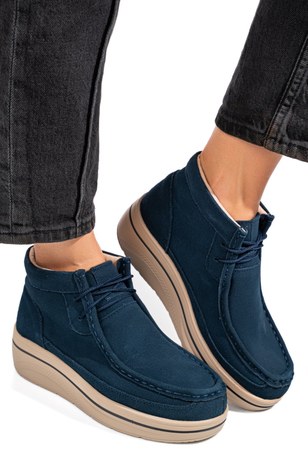 GHETE BLEUMARIN PIELE NATURALA INTOARSA 0SP585