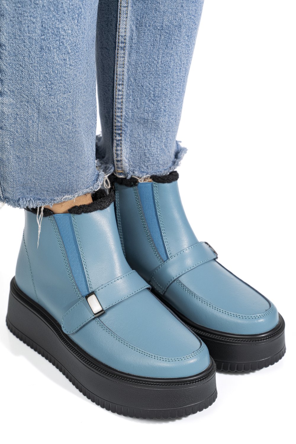 GHETE ALBASTRE PIELE NATURALA TSP6078