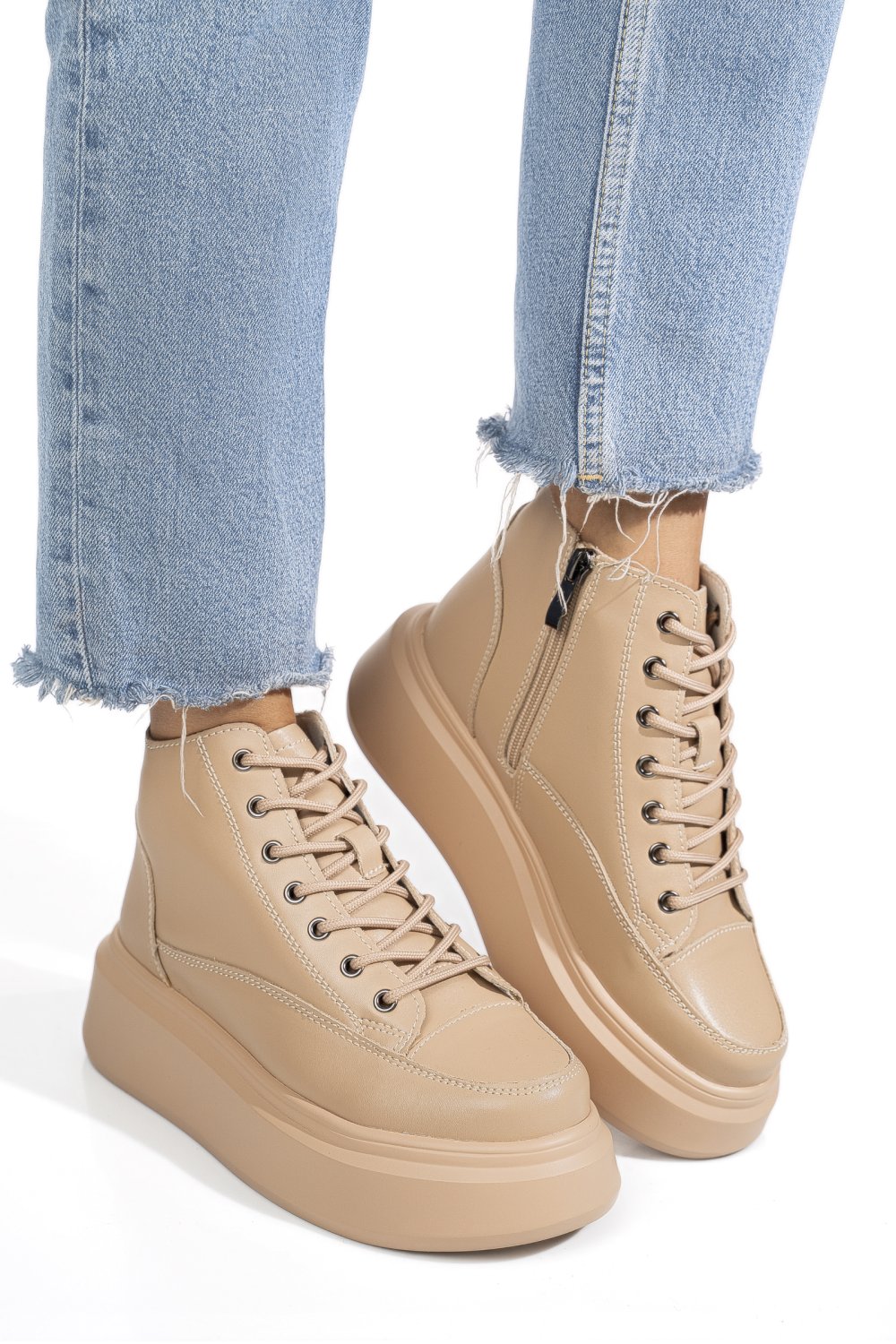 GHETE CAMEL PIELE NATURALA TSP64