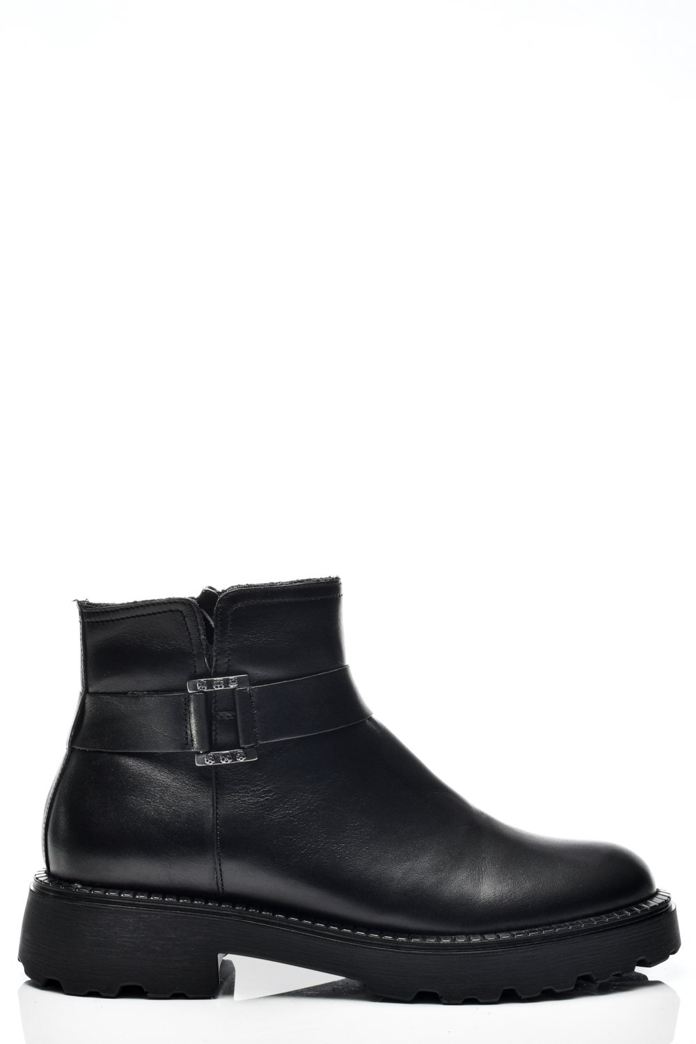 GHETE DAMA IMBLANITE PIELE NATURALA NEGRE 4S7734