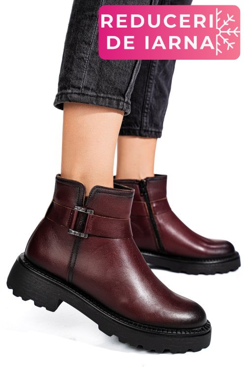 Ghete dama imblanite piele naturala visinii 4s7734