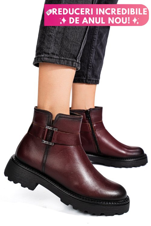 Ghete dama imblanite piele naturala visinii 4s7734