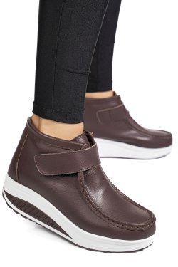 GHETE DARK BROWN PIELE NATURALA ASP386