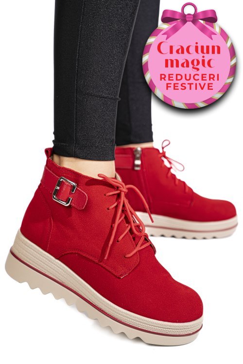 Ghtete rosii piele naturala intoarsa 2sp0211a