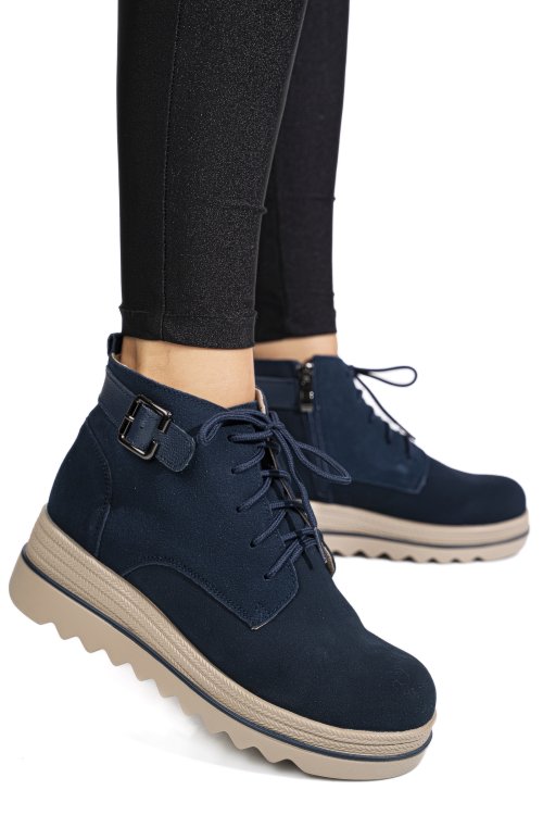 Ghtete bleumarin piele naturala intoarsa 2sp0211a