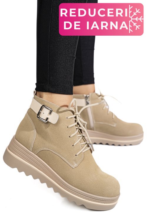 Ghtete bej piele naturala intoarsa 2sp0211a