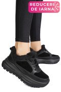 PANTOFI SPORT NEGRI PIELE NATURALA FSP001875