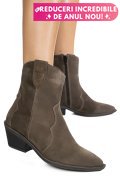 GHETE KHAKI PIELE NATURALA INTOARSA 4S7787