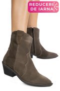 GHETE KHAKI PIELE NATURALA INTOARSA 4S7787