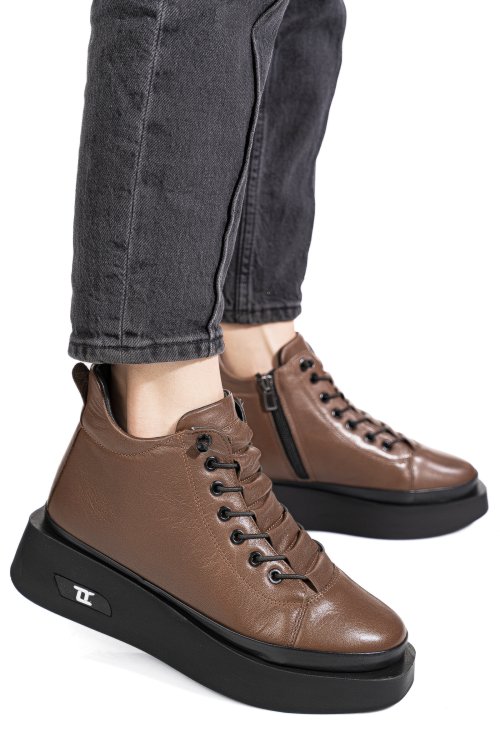 Ghete maro piele naturala 3pc113