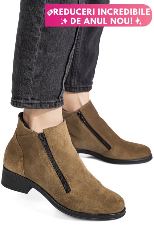 Ghete maro piele naturala intoarsa 0pc1