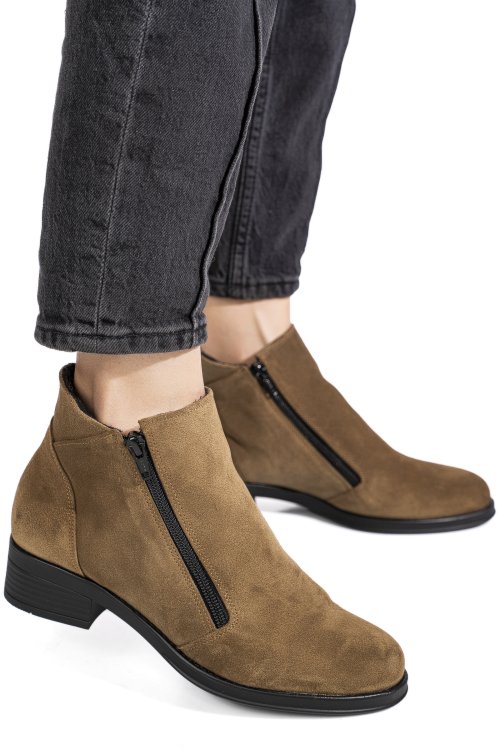 Ghete maro piele naturala intoarsa 0pc1