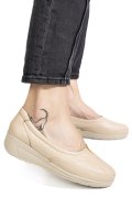PANTOFI BEJ PIELE NATURALA 0PC5MM