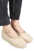 PANTOFI BEJ PIELE NATURALA 0PC5MM