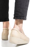 PANTOFI BEJ PIELE NATURALA 0PC5MM