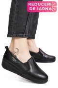 PANTOFI NEGRI PIELE NATURALA 0PC3AKA