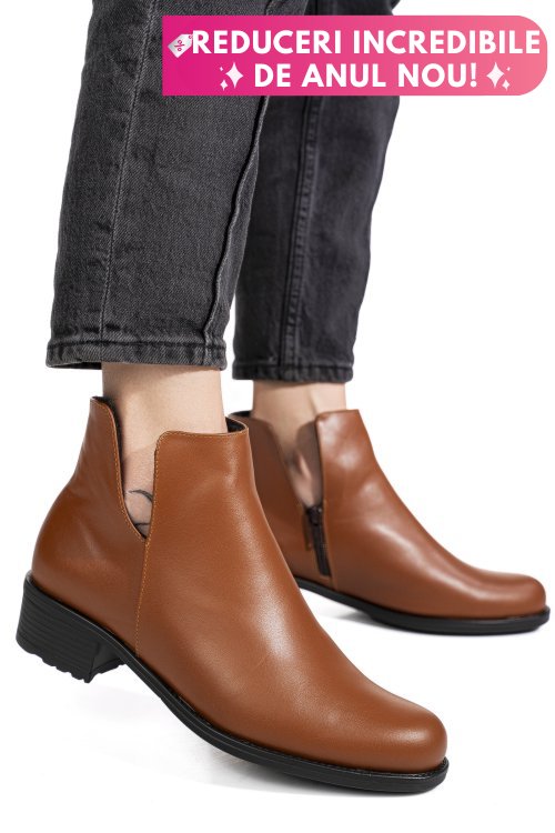 Ghete maro piele naturala intoarsa 0pc25nef