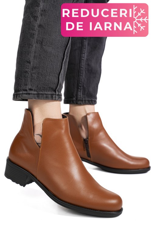 Ghete maro piele naturala intoarsa 0pc25nef