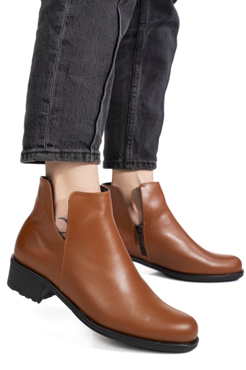 Ghete maro piele naturala intoarsa 0pc25nef