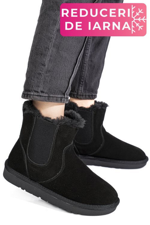Cizme negre piele naturala is771421