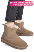 CIZME TAUPE PIELE NATURALA IS771421