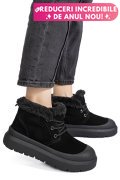 GHETE NEGRE PIELE NATURALA IS771400