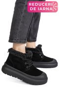 GHETE NEGRE PIELE NATURALA IS771400