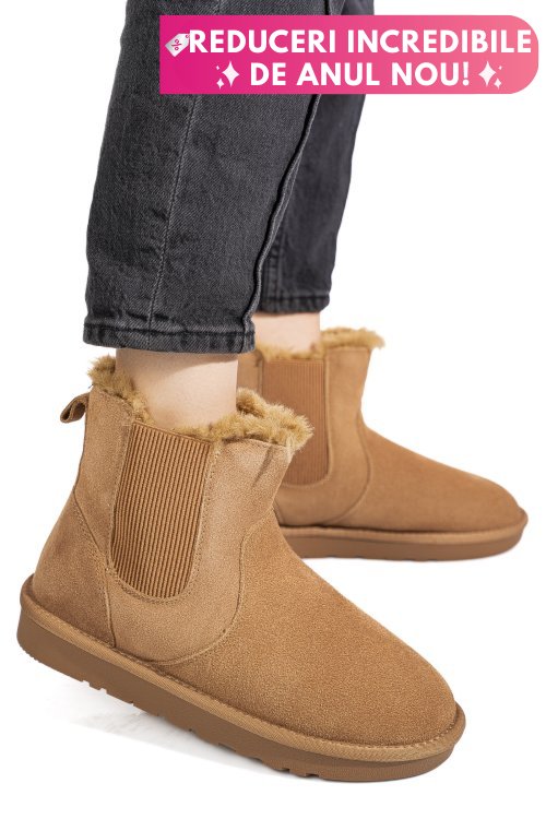 Cizme camel piele naturala is771421