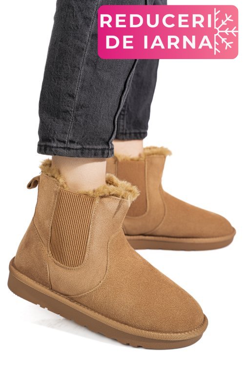 Cizme camel piele naturala is771421