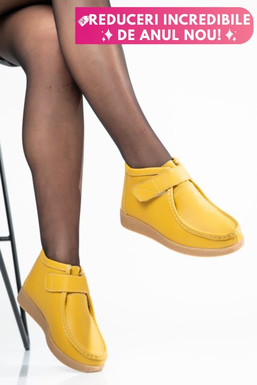 Ghete yellow piele naturala 9sp601-1