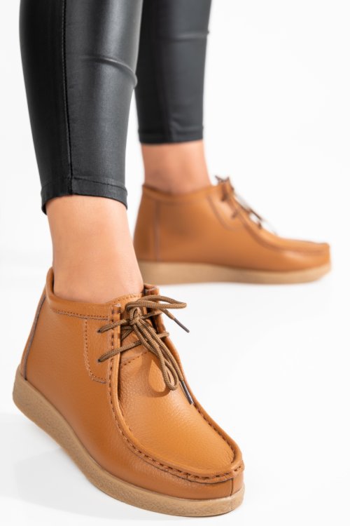 Ghete camel piele naturala 9sp602-1