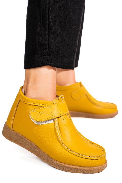Ghete yellow piele naturala 9sp601-2