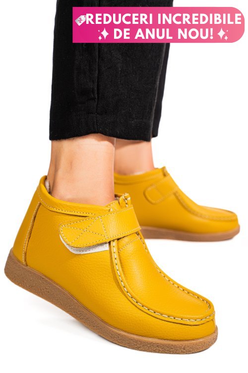 Ghete yellow piele naturala 9sp601-2