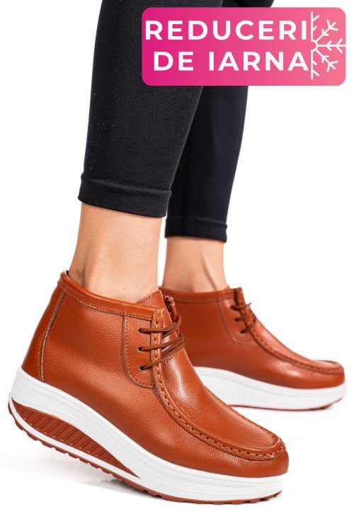 Ghete maro piele naturala asp385