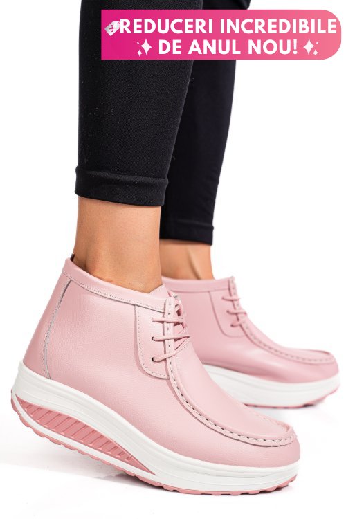 Ghete roz piele naturala asp385