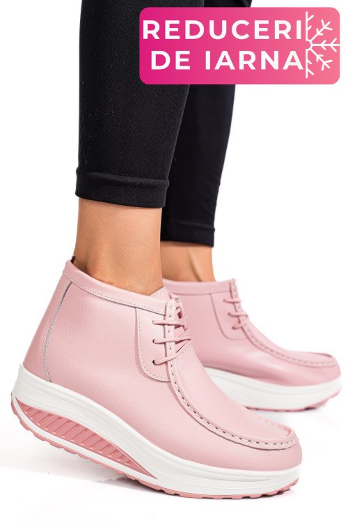 Ghete roz piele naturala asp385