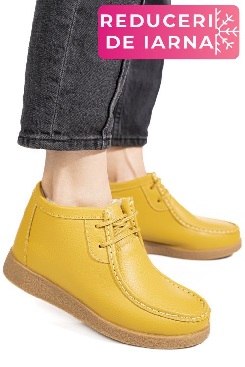 Ghete yellow piele naturala 9sp602-2