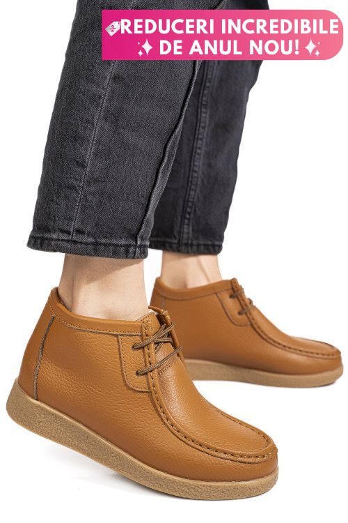 Ghete camel piele naturala 9sp602-2